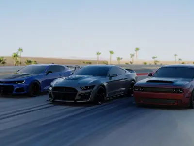 American muscle pack 3D model