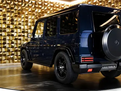 Merdecedes G500 Darkblue Low-poly 3D model