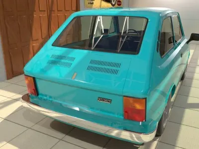 Fiat 133 1977 3D model