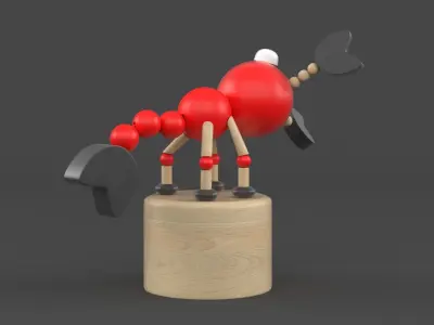 Wooden Toy 3D model