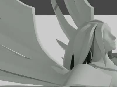 Angel with Sword 3D model