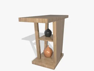 Table with Vases 3D model