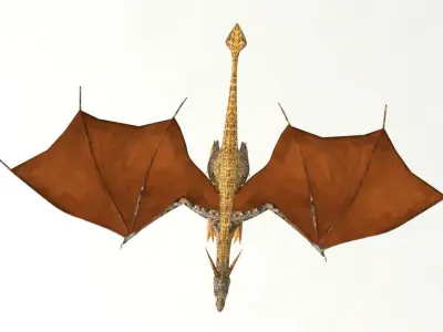Dragon  Fantasy Medieval creature 3D model