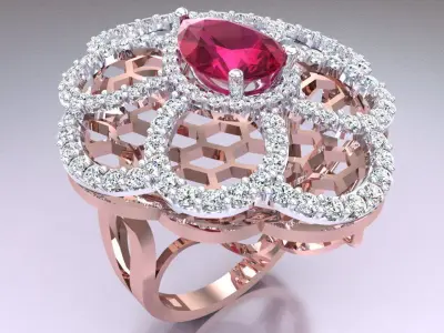  Italian rings - Womens Rings - N6731 3D print model