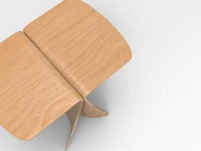 Riel Side Table 3D model