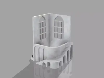 ARCHITECTURAL SUNBEAM POT FOR PLANTS 3D print model