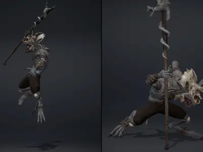 Mist Mage Arm1 Low-poly 3D model