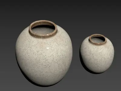 Crackle effect vase 3D model