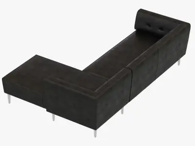 BoConcept Philly sofa leather 3D model