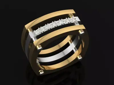 Gold ring 15 Free 3D print model purchase