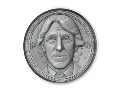 Andrea Pirlo Footballer Medallion 3D print model