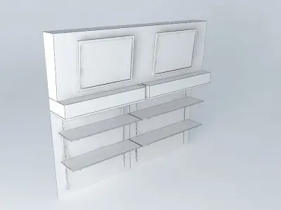 Kit 414 Panel Inclined Shelves By Alex Marques Free 3D model