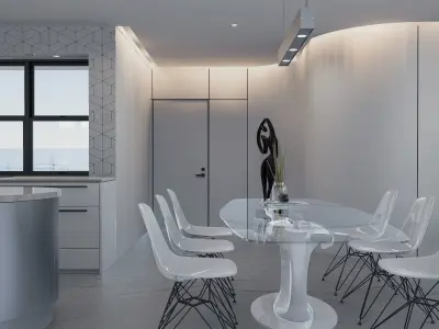 Modern living - B1 3D model