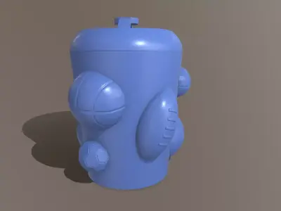 BALLS PEN CUP 3D print model