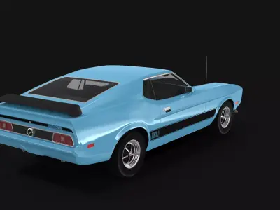 Mustang Mach 1 - 1973 3D model