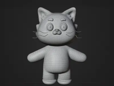 Red Panda Cute Cartoon 3D model