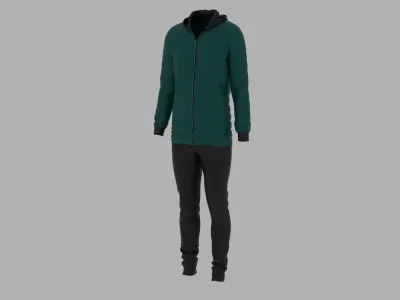 Sport Suit Low-poly 3D model 24