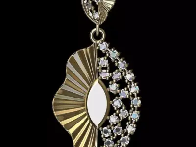 Single pendant or necklace  3D print model