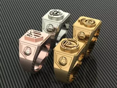 Soccer Ring 3D print model