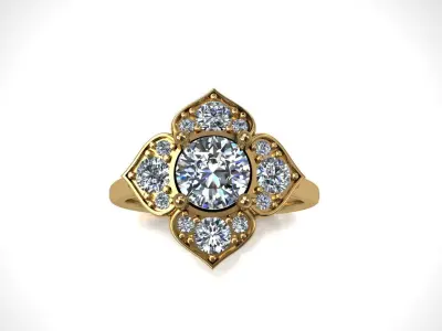 engagement rings  3D print model