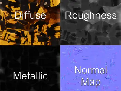 Realistic Rotten Banana Model Pack Low-poly 3D model