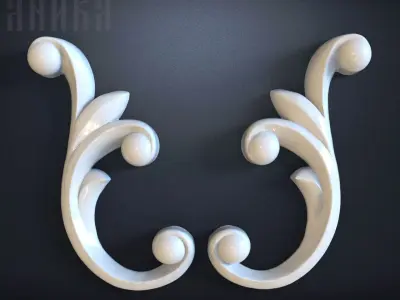 15 elements of furniture decor 3D print model