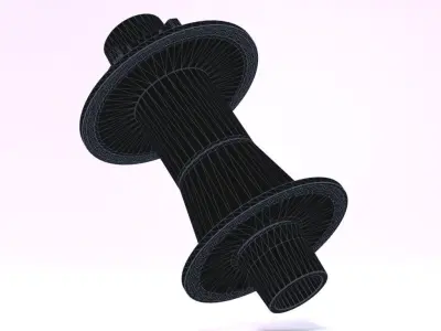 Bicycle wheel hub  AR VR model Low-poly 3D model