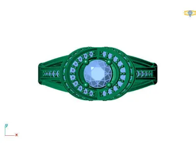 Women Ring 3DM Womens Ring 3d models 3D print model 3D print model 34