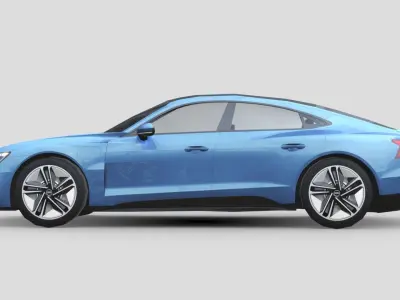 Audi RS e-tron GT Low-poly 3D model