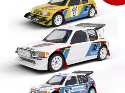 Pack Peugeot 205 T16 Rally HQ interior