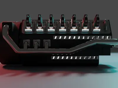 3D model Futuristic sci-fi engine 3D model