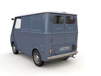 Goggomobil TL250 Transporter Van 1956 3D model