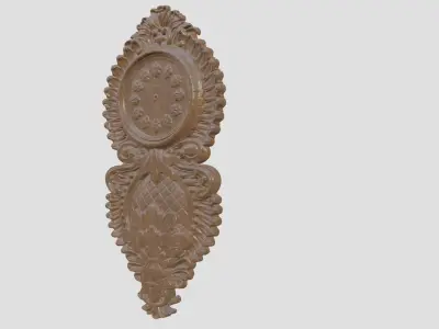 Wooden Clock Decor 3D print model get