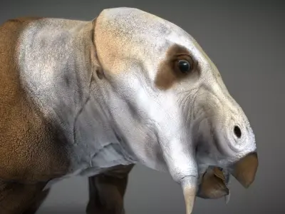 Placerias  Low-poly 3D model