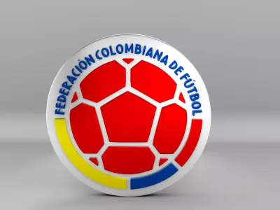 Colombia National Soccer Team Logo 3D model