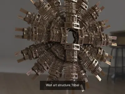 Abstract Art Sculptures 3D Model Collection