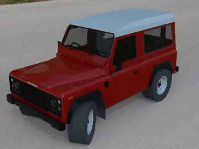 Landrover Defender  Basic 3D model