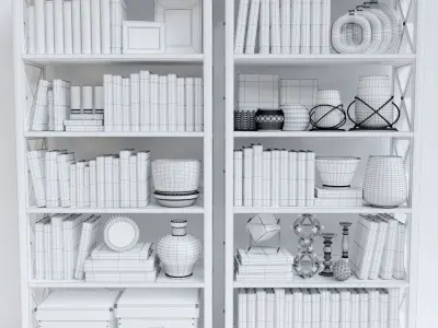 open shelf 3D model