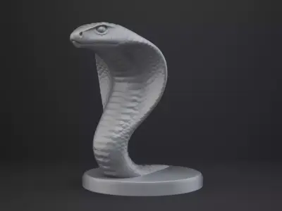 Cobra Bust - Animal Figurine 3D print model