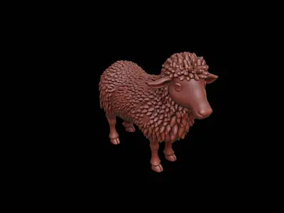 Sheep Animal Sculpture 3D print model purchase