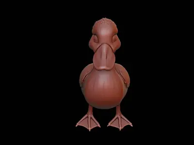 Duck Animal Sculpture 3D print model