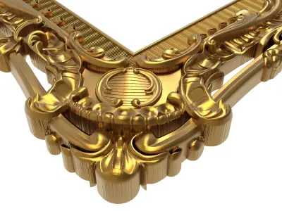 carved frame 3D model 24
