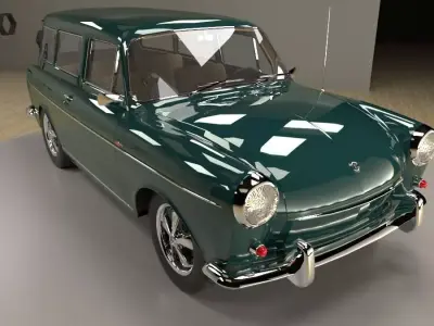 Volkswagen Type 3 squareback 1963 3D model