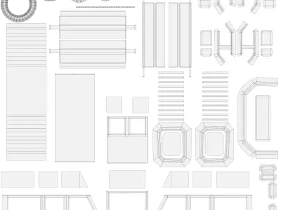 Low Poly Minimal Van Low-poly 3D model