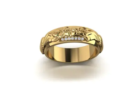 carrera  ring    wedding ring 3D print model