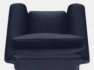 EKTORP Armchair Low-poly 3D model