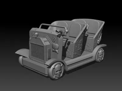 ghost car 01 Free 3D print model