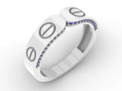 Jewelry Diamond Ring Model RG88 Free 3D print model