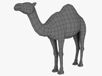 Camel Low-poly 3D model