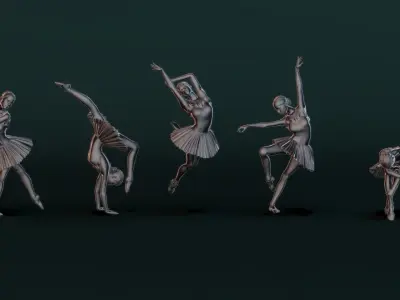Ballerina Set05 3D model